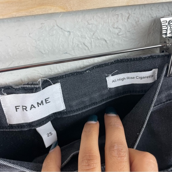 Frame Ali High Rise Cigarette Jeans Womens 25 - Picture 3 of 7